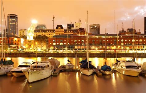 Puerto Madero, Buenos Aires Stock Image - Image of capital, nightlife ...