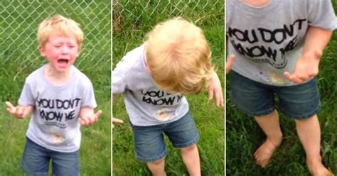 Is this little boy's reaction to stepping in dog poo hilarious or are his parents mean? - Daily ...