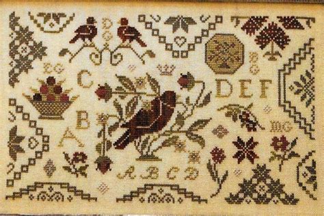 Free Primitive Cross Stitch Sampler Patterns / An Irish Quaker Sampler Pdf Pattern Modern Folk ...