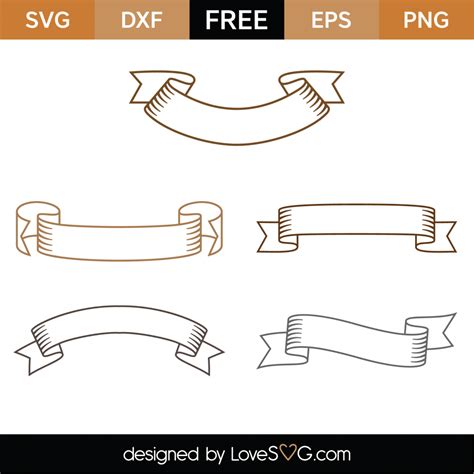 Free Banners SVG Cut File - Lovesvg.com