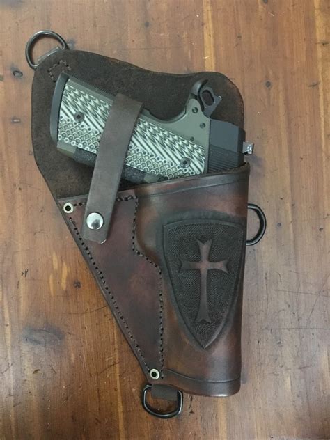 Custom Leather Shoulder Holster for 1911 Pistol. - Etsy