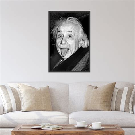 Amanti Art Albert Einstein Funny Face - Picture Frame Photograph | Wayfair