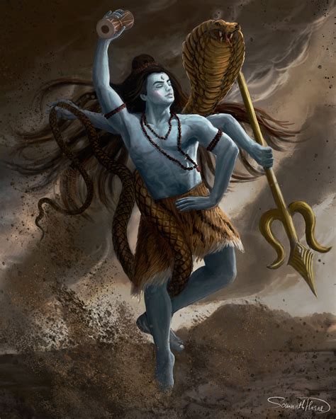 ArtStation - lord shiva (tandav)