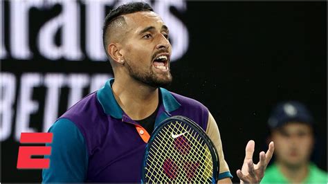 Nick Kyrgios smashes a racket & gets heated with the chair umpire ...