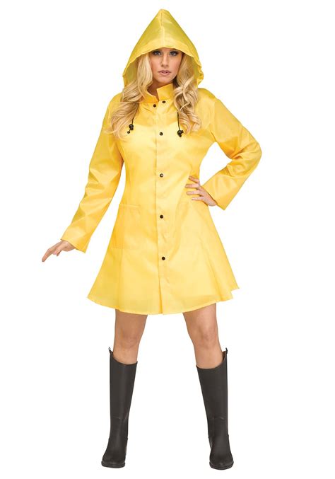 Yellow Raincoat Costume for Women