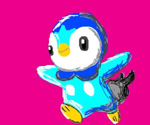 Realistic Piplup - Drawception