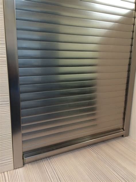 Large range of tambour door kits available for kitchen & office units, modern stainless steel ...