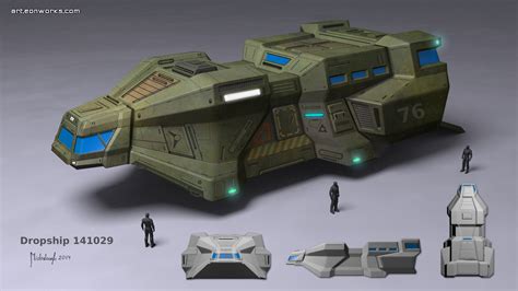 ArtStation - Dropship concept