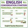 English Conversation Starters – Personal Information | Woodward English