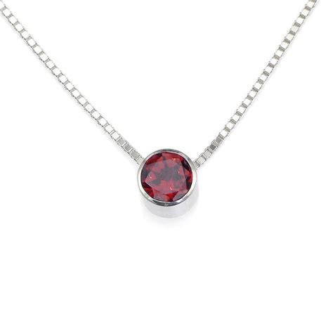 Garnet Necklace January Birthstone By Lilia Nash Jewellery ...