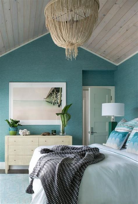 Blue beach style bedroom | Home decor bedroom, Beach style bedroom ...