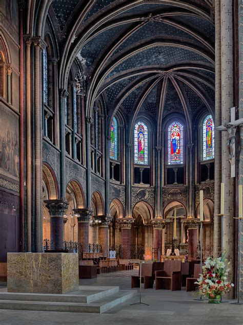 the Gothic Choir of the oldest church in Paris - Saint-Germain-des-Prés. Founded in the 6th ...