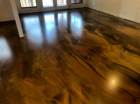 Bagaimana Epoxy Flooring Mengubah Desain Interior »Residence Style | Metallic epoxy floor ...