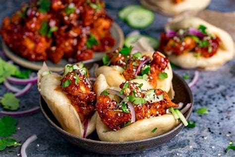 Korean Chicken Bao - Nicky's Kitchen Sanctuary in 2021 | Korean chicken ...