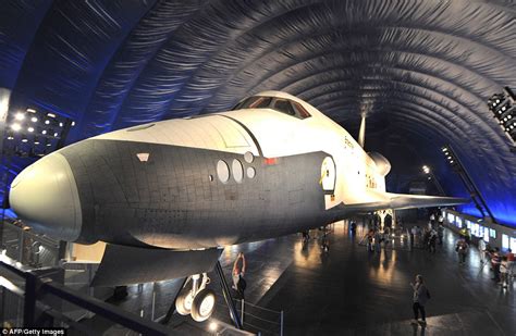 Nasa's Enterprise space shuttle in its new home as it finally goes on ...