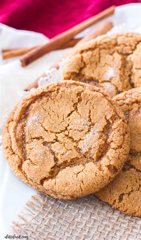 Chewy Molasses Sugar Cookies - A Latte Food