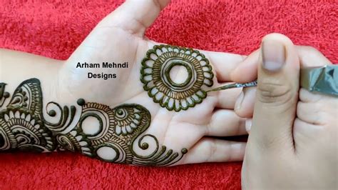 Latest Arabic Mehndi Design for Front Hand || Simple Easy Mehndi Design ...