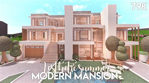 56+ Sensational Aesthetic Modern House Bloxburg Mansion Pictures ...