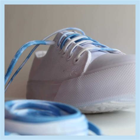 Blue Ombre Shoelaces | Metal Tipped Shoe Strings - Cute Laces