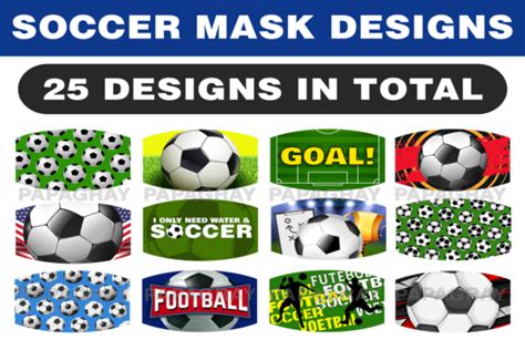 Soccer Football Mask Designs Graphic by Papa Gray · Creative Fabrica