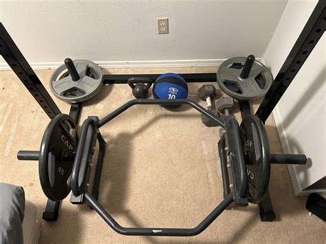 Workout Plates, Squat Rack / Pull-up Bar, Hex bar for Sale in Colorado Springs, CO - OfferUp