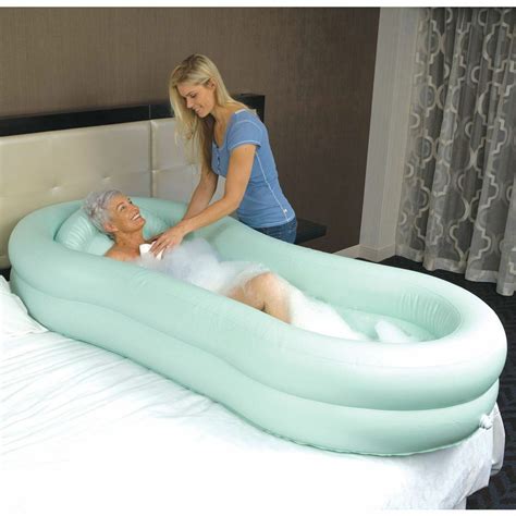 EZ Bathe Inflatable Air Washing Bed Bath Tub Bathtub - with Accessories | eBay