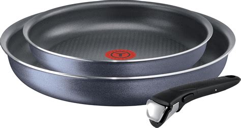 Tefal Ingenio Elegance Set of 2 frying pans 24/28 cm+1 removable handle, Non-stick coating ...