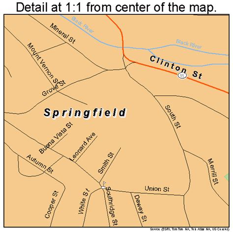 Springfield Vermont Street Map 5069475