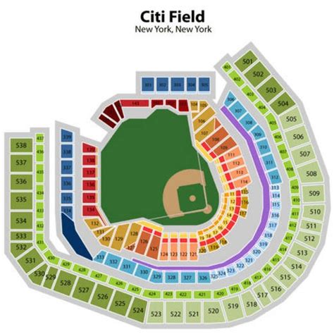 Citi Field seating chart | New york yankees, Mets tickets, New york mets