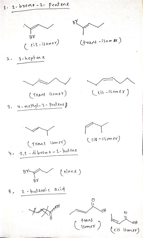 Draw The Cis And Trans Isomers Of 2 Butene Ch3chchch3 - vrogue.co