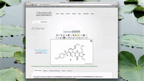 ChemDoodle Web Sketcher Shortcuts Tutorial - YouTube