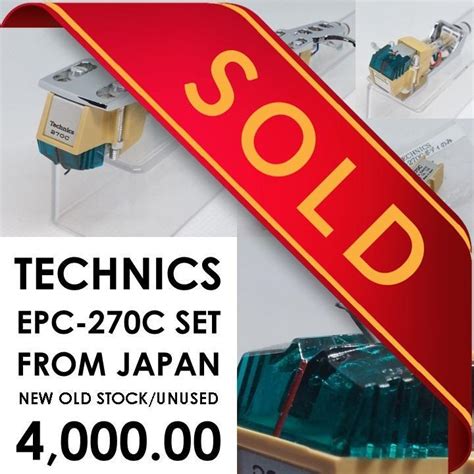 Technics Stylus Cartridge EPC-270C Set for Turntable Japan New Old Stock, Hobbies & Toys, Music ...