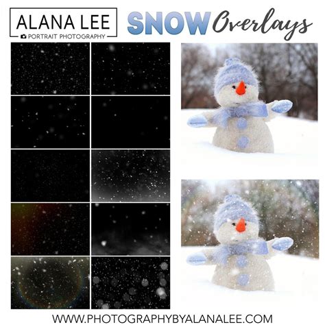 Snow Overlays for Photoshop - Alana Lee Photography