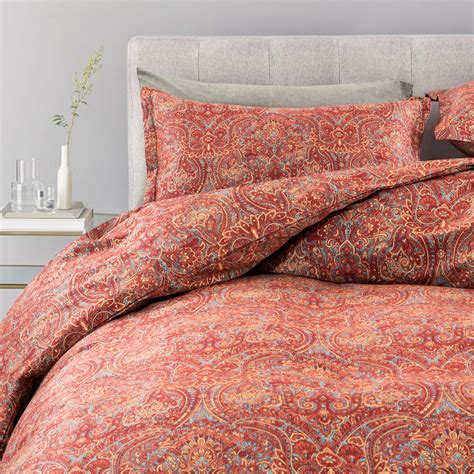 Boho Chic Traditional Paisley Design Bedding Duvet Quilt Cover Set Bohemian Damask Medallion ...