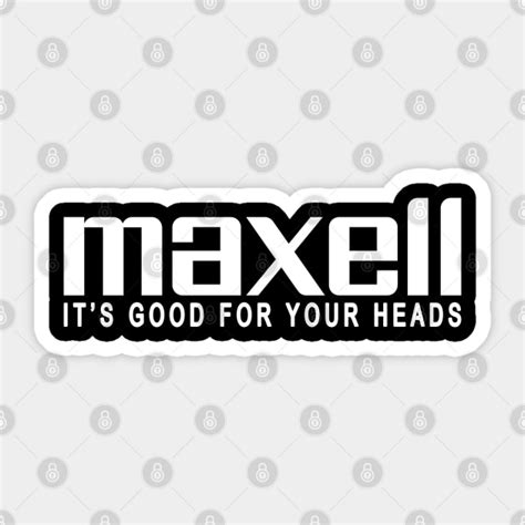 Vintage Maxell Logo - Maxell - Sticker | TeePublic