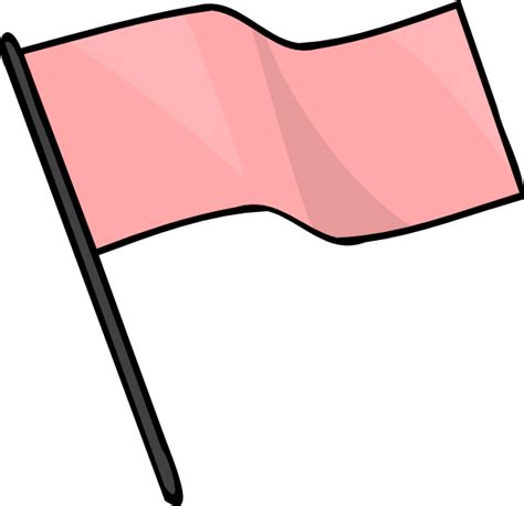 Pink Flag Banner Clip Art