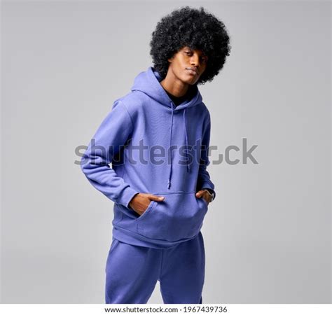 Portrait Black Man Track Suit Circle Stock Photo 1967439736 | Shutterstock