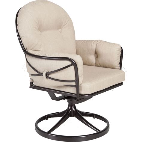 Cambria Club Swivel Rocker Dining Arm Chair - Hauser's Patio