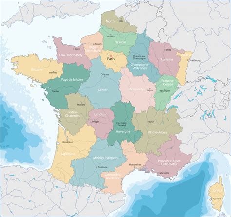 Carte De La République Française | Vecteur Premium