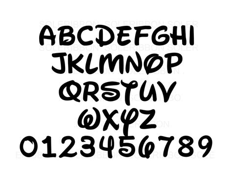 Walt Disney Font Svg Font Svg Alphabet Ttf Included Etsy - IMAGESEE