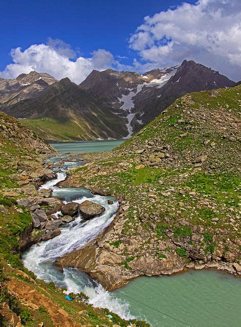 Glacial stream from Sheshnag Lake, at 3590m... | Wonders of the world, Lake, Beautiful lakes