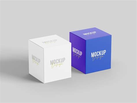 Premium PSD | Product box mockup design