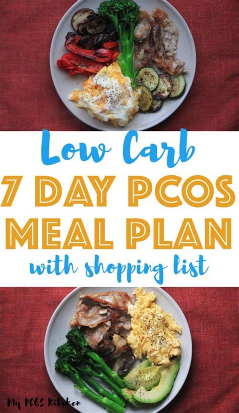 7 Day Low Carb PCOS Meal Plan for Beginners - My PCOS Kitchen