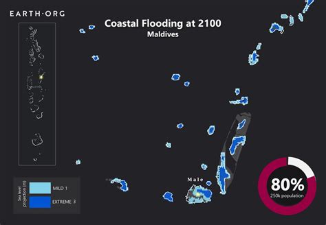 Sea Level Rise Projection Map - Maldives | Earth.Org - Past | Present | Future