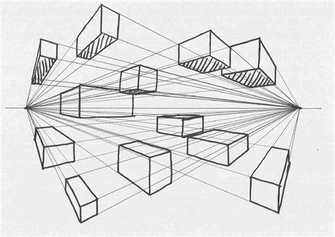 Two Point Perspective Drawing Worksheet