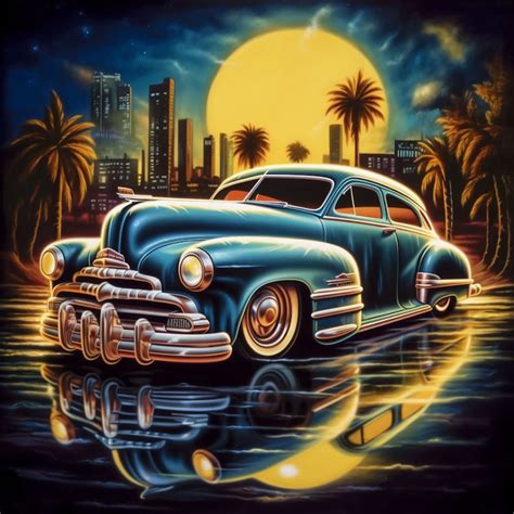 Chevrolet Fleetline Lowrider Chevy Bomb Car Dorm Room Man Cave Vintage ...