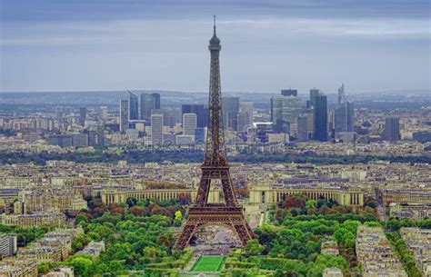 Aerial View of Eiffel Tower Stock Photo - Image of outdoor, national ...