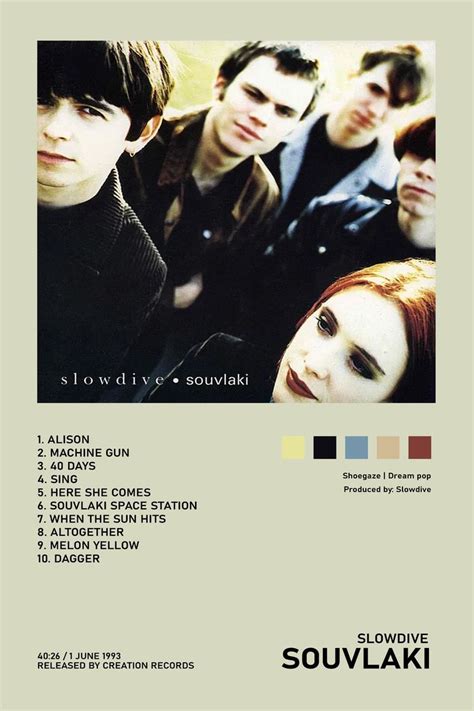 Souvlaki Slowdive Album Cover Poster in 2022 | Dream pop, Album covers ...