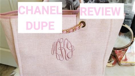 CHANEL DEAUVILLE TOTE DUPE REVIEW #chaneldupe #tote #bag #fashion - YouTube