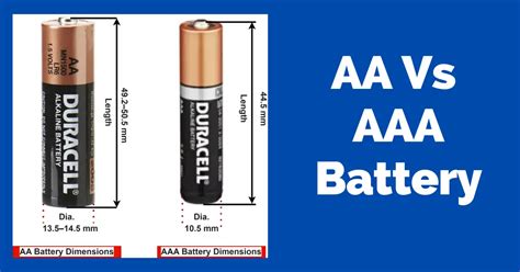 Difference between an AA & AAA Battery